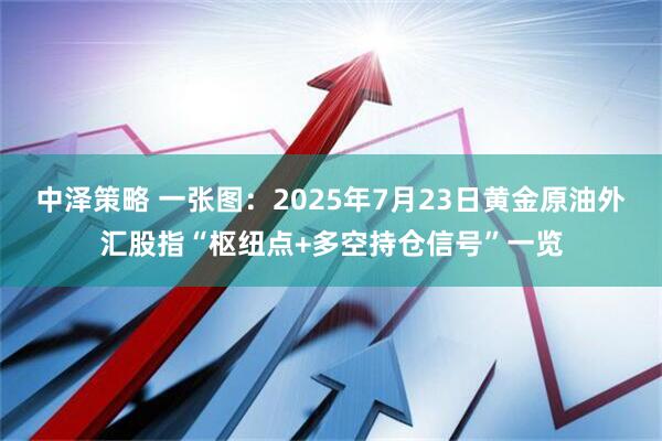 中泽策略 一张图：2025年7月23日黄金原油外汇股指“枢纽点+多空持仓信号”一览